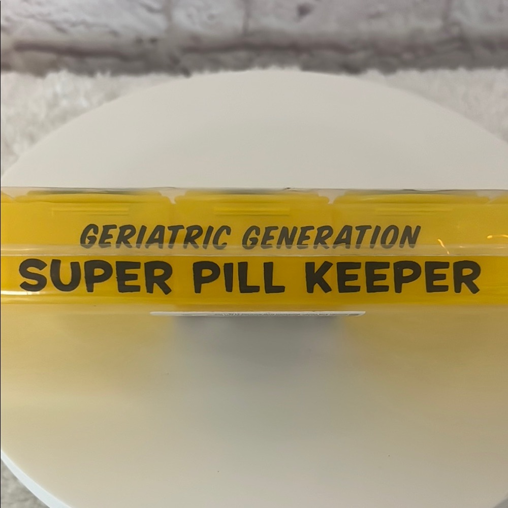 Yellow Weekly Pill Organizer - Picture 6 of 6